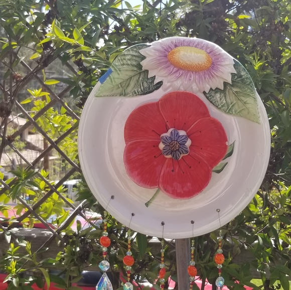 Glass flower suncatchers. Prices $25 to $45 - Picture 7 of 8